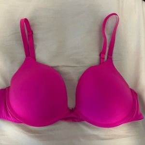 PINK Victoria’s Secret Hot Pink Campus Push Up Bra